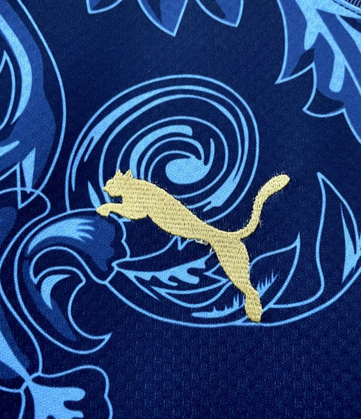 Italy X Versace Concept Special Limited Edition Men's Football Shirt Blue 2023