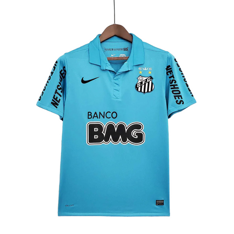 Santos 2012-2013 Away Retro Men's Football Shirt Blue Neymar JR 10
