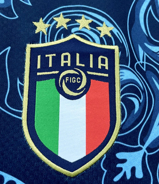 Italy X Versace Concept Special Limited Edition Men's Football Shirt Blue 2023