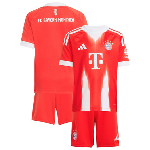 Bayern Munich 2025-2026 Home Kid's Football Kit Red