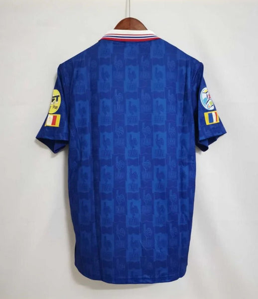 France Euro 1996 Retro Home Men's Football Shirt Zidane 10