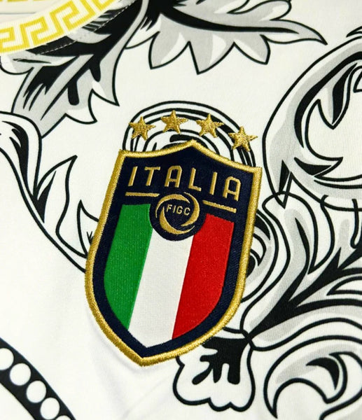Italy X Versace Concept Special Limited Edition Men's Football Shirt White 2023