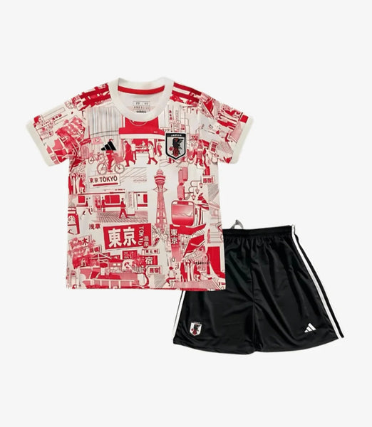 Japan Tokyo Special Limited Edition 2022 Retro Kid's Football Kit Red