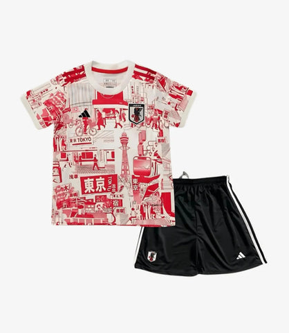 Japan Tokyo Special Limited Edition 2022 Retro Kid's Football Kit Red