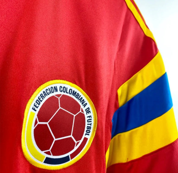 Colombia 1990 Away Retro Men's Football Shirt Valderrama 10