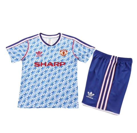 Manchester United 1990-1992 Retro Away Kid's Football Kit