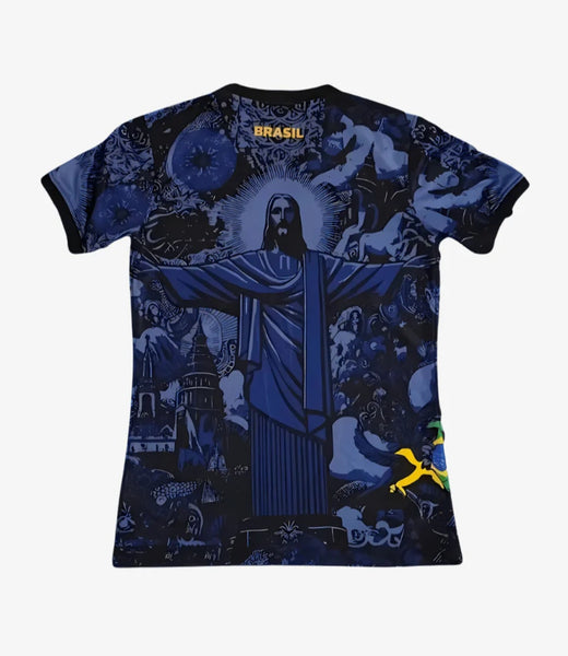 Brazil 2024-2025 Christ The Redeemer Special Limited Edition Men's Football Shirt Blue