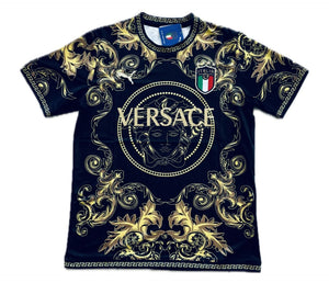 Italy X Versace Concept Special Limited Edition Men's Football Shirt Black 2023