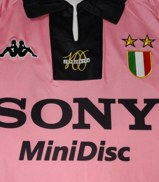 Juventus 1997-1998 Away Retro Men's Football Shirt Pink