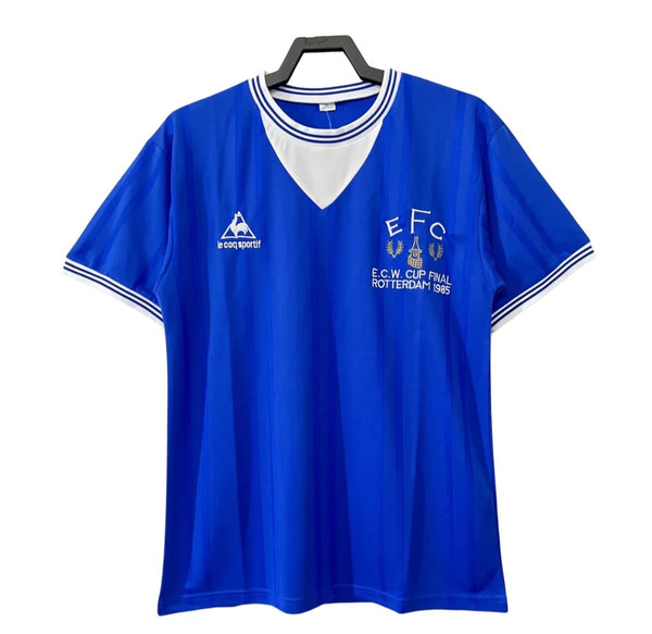 Everton 1985 European Cup Winners Cup Retro Home Men's Football Shirt Blue