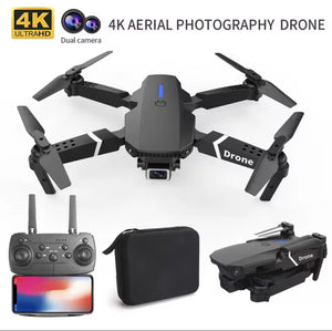 4K HD 1080p Dual Camera  RC Drone E88 WIFI FPV Drone with Wide Angle Foldable