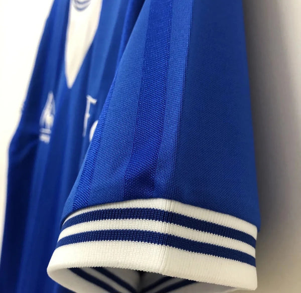 Everton 1985 European Cup Winners Cup Retro Home Men's Football Shirt Blue