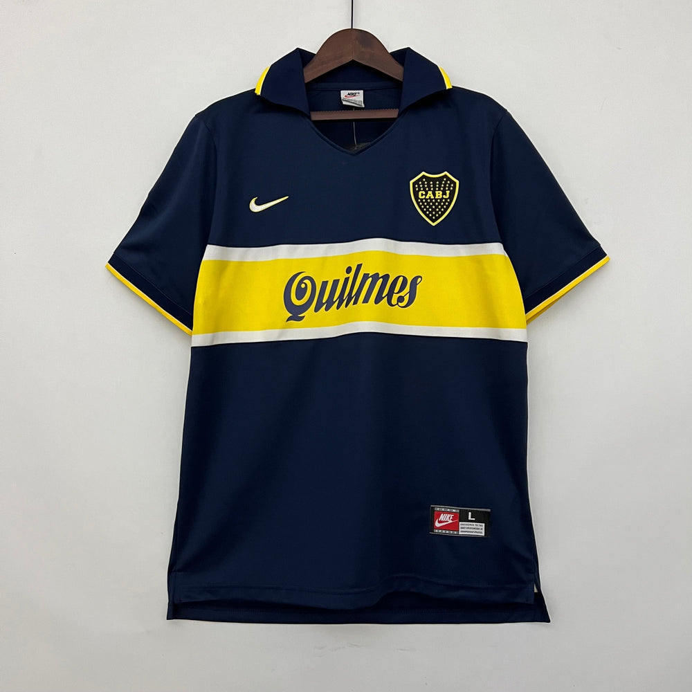 Boca Juniors 1996-1997 Home Retro Men's Football Shirt Maradona 10