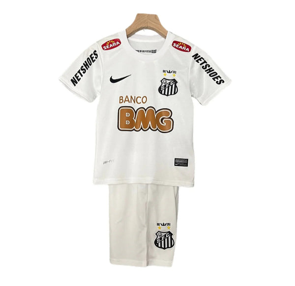 Santos 2012-2013 Home Retro Kid's Football Kit White Neymar JR 10