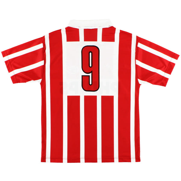 PSV Eindhoven 1990-1992 Retro Home Men's Football Shirt Red & White Stripes