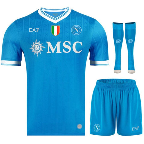 Napoli 2025-2026 Home Kid's Football Kit Blue