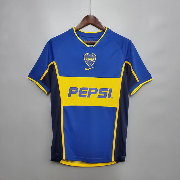 Boca Juniors 2002-2003 Home Retro Men's Football Shirt