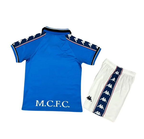Manchester City 1997-1998 Retro Home Kid's Football Kit