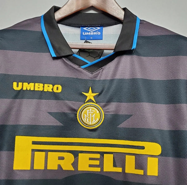 Inter Milan 1997-1998 Retro Away Men's Football Shirt Ronaldo 10