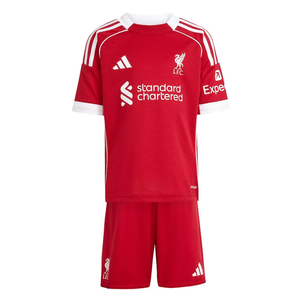 Liverpool 2025-2026 Home Kid's Football Kit Red