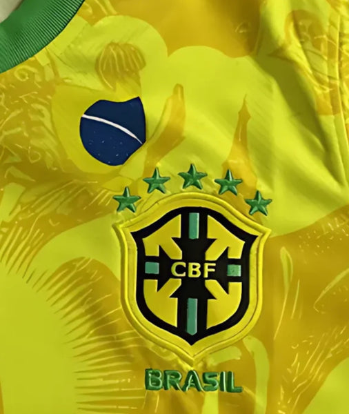 Brazil 2024-2025 Christ The Redeemer Special Limited Edition Men's Football Shirt Gold