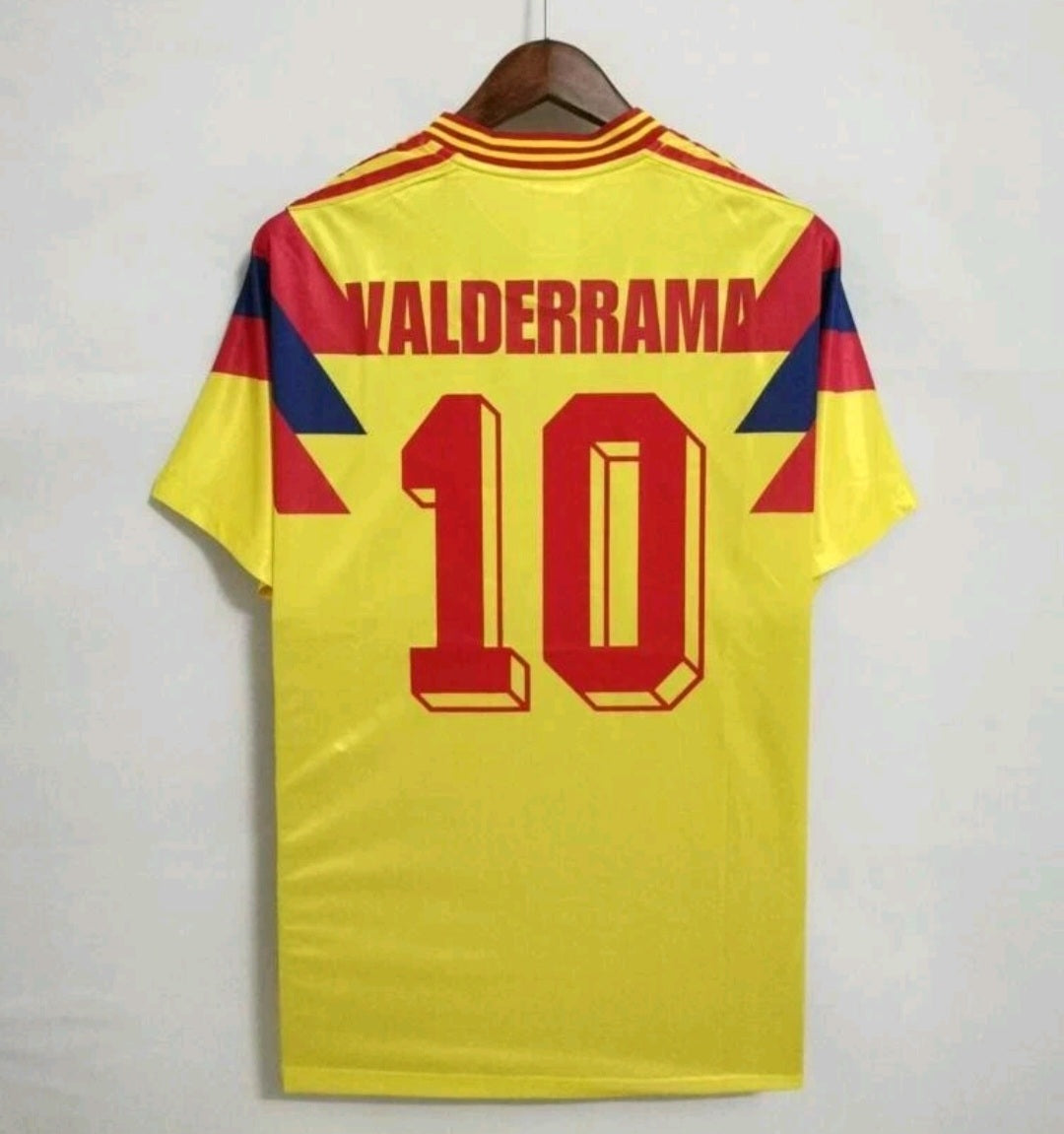 Colombia 1990 Home Retro Men's Football Shirt Valderrama 10