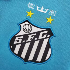 Santos 2012-2013 Away Retro Men's Football Shirt Blue Neymar JR 10
