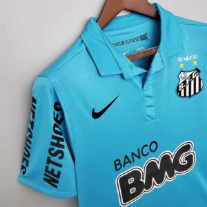 Santos 2012-2013 Away Retro Men's Football Shirt Blue Neymar JR 10