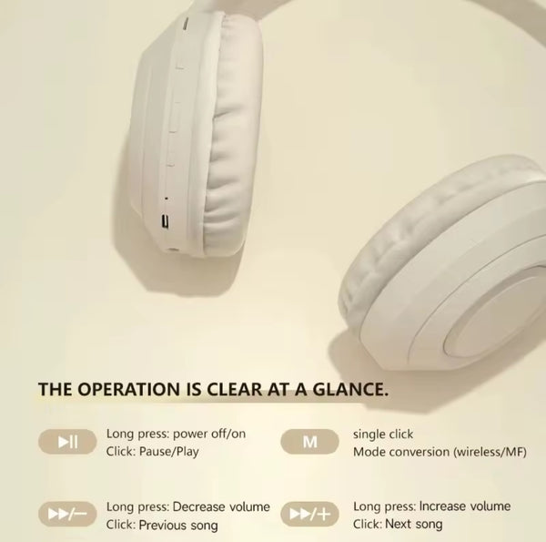 Xiaomi Wireless TH30 Bluetooth Headphones Noise Cancelling Over Ear Sport Earphones