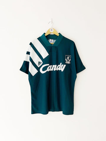 Liverpool 1991-1992 Retro Away Men's Football Shirt Green