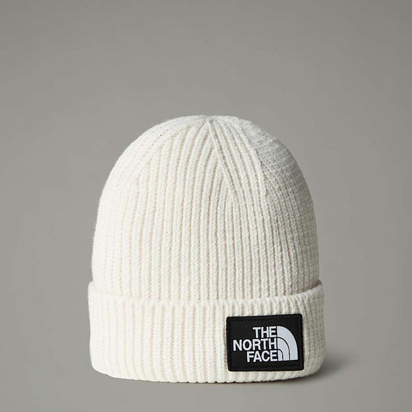 The North Face Logo Beanie White Hat