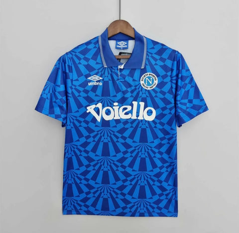 Napoli 1991-1993 Retro Home Men's Football Shirt Blue
