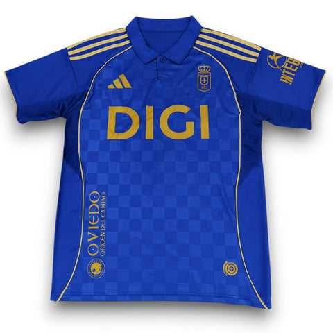 Real Oviedo 2025-2026 Home Men's Football Shirt Blue