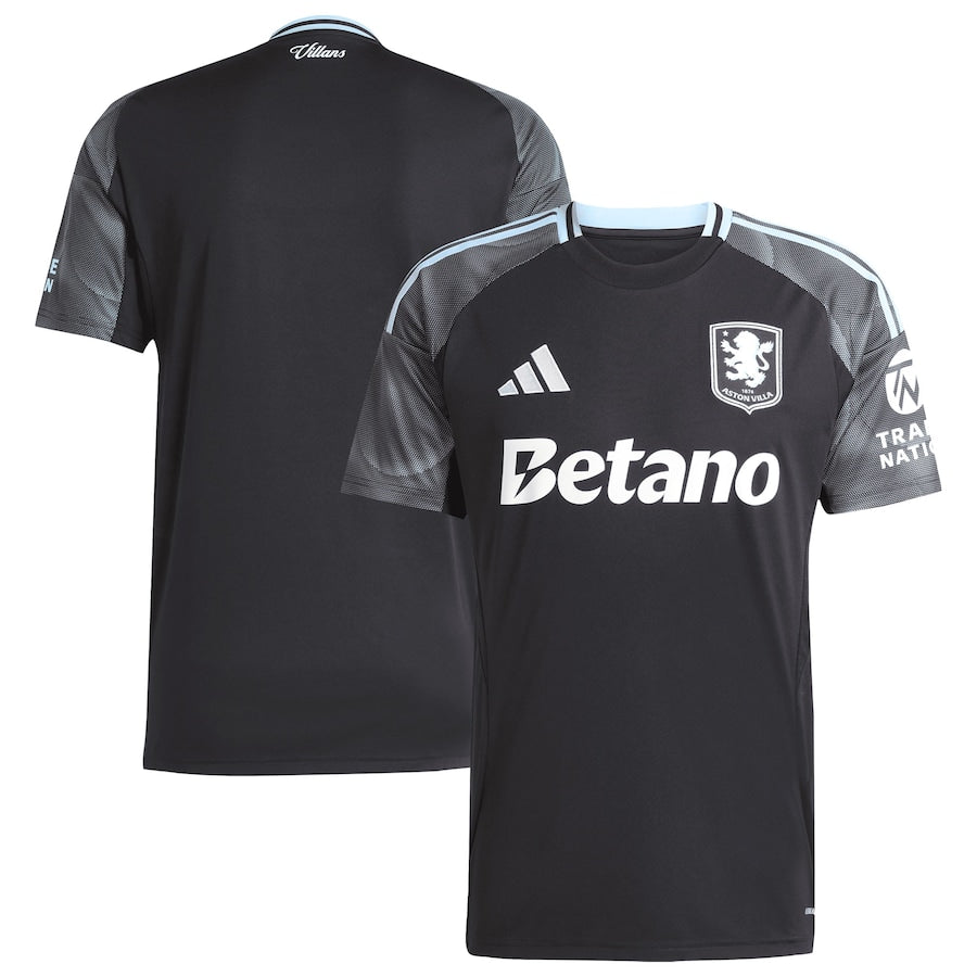 Aston Villa 2025-2026 Away Men's Football Shirt Black