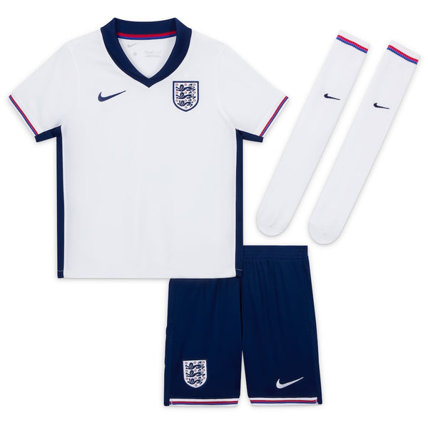 England 2024-2025 Home Kid's Football Kit White