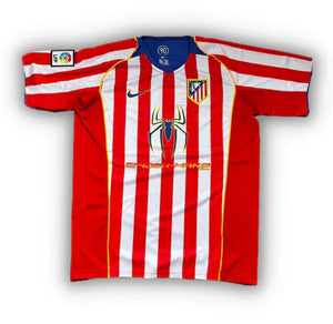 Atletico Madrid 2004-05 Retro Home Spiderman Men's Football Shirt