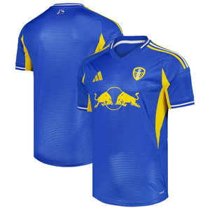 Leeds United 2025-2026 Away Men's Football Shirt Blue