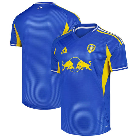Leeds United 2025-2026 Away Men's Football Shirt Blue