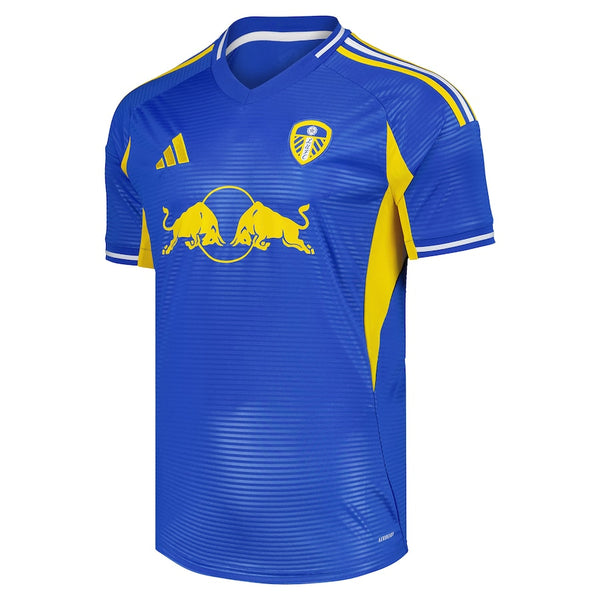 Leeds United 2025-2026 Away Men's Football Shirt Blue