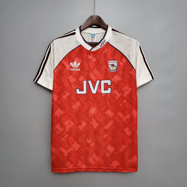 Arsenal 1990-1992 Retro Home Men's Football Shirt Red
