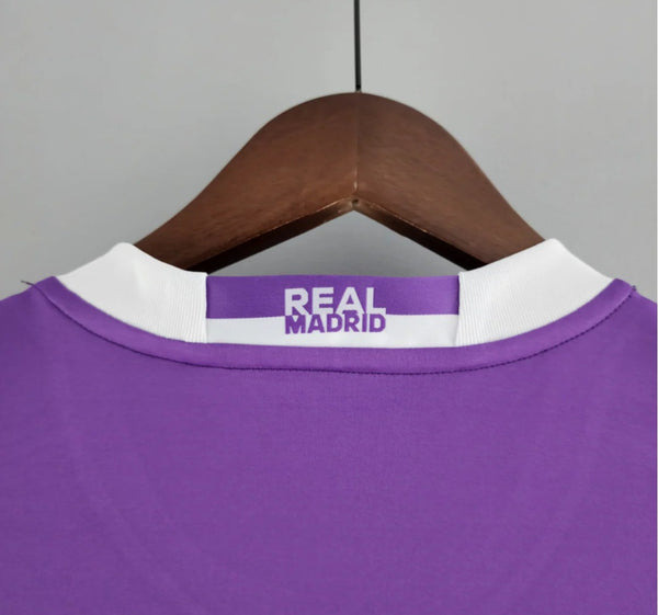 Real Madrid 2016-2017 UCL Final Retro Away Men's Football Shirt Ronaldo 7 Purple