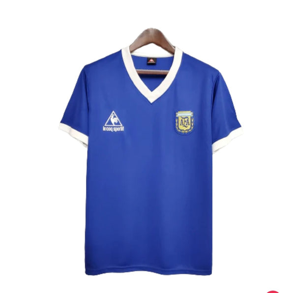 Argentina 1986 Retro Away Men's Football Shirt Maradona 10