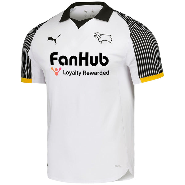 Derby County 2025-2026 Home Men's Football Shirt White