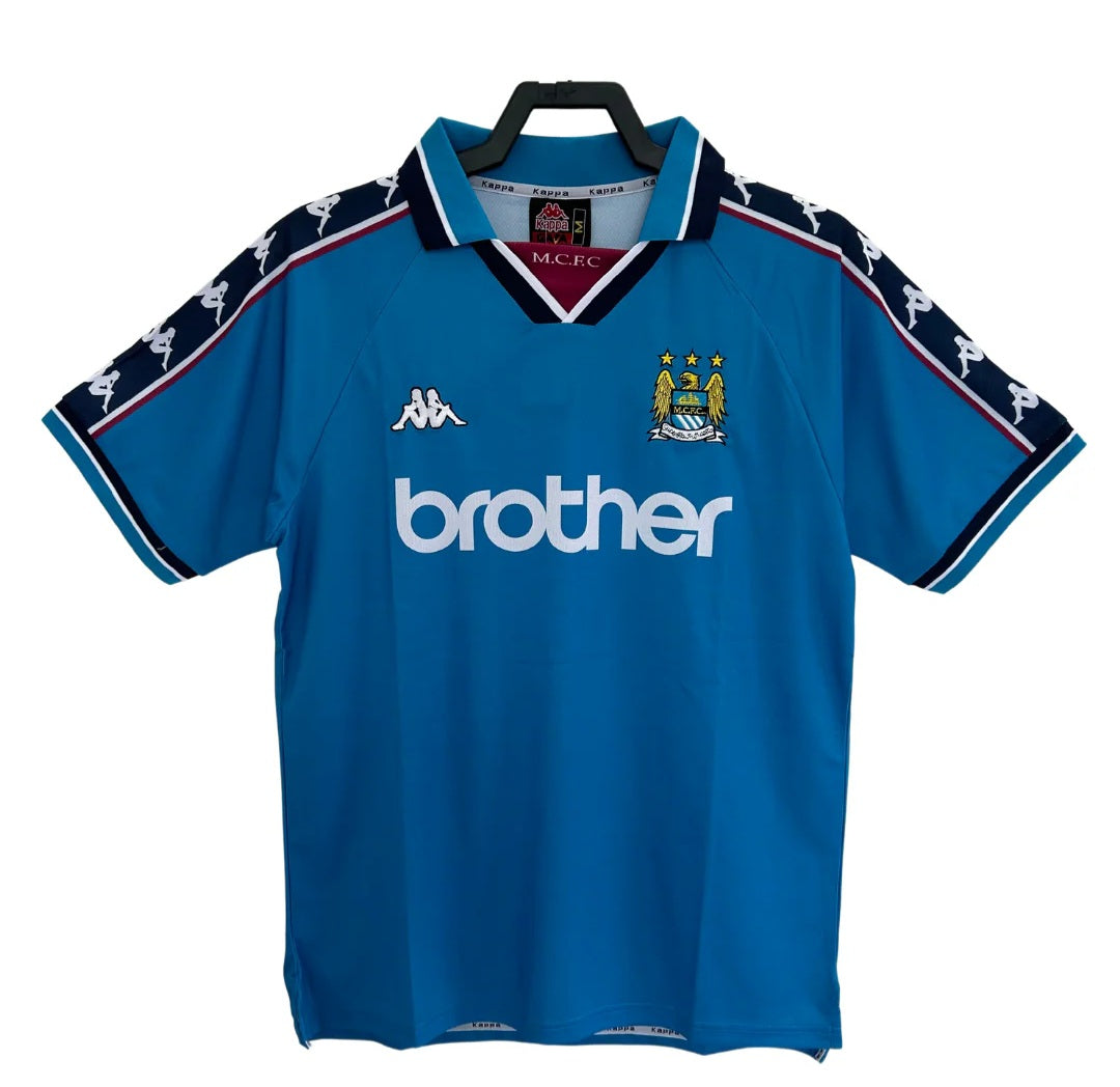 Manchester City 1997-1998 Retro Home Men's Football Shirt