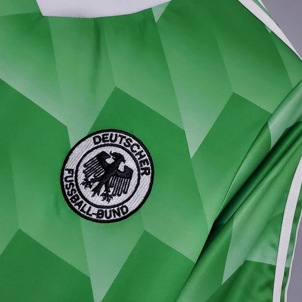 West Germany 1988 Euros Retro Away Men's Football Shirt Green