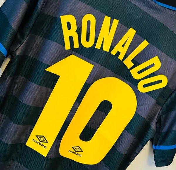 Inter Milan 1997-1998 Retro Away Men's Football Shirt Ronaldo 10