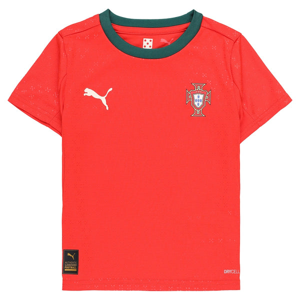Portugal 2025 Home Kid's Football Kit Red