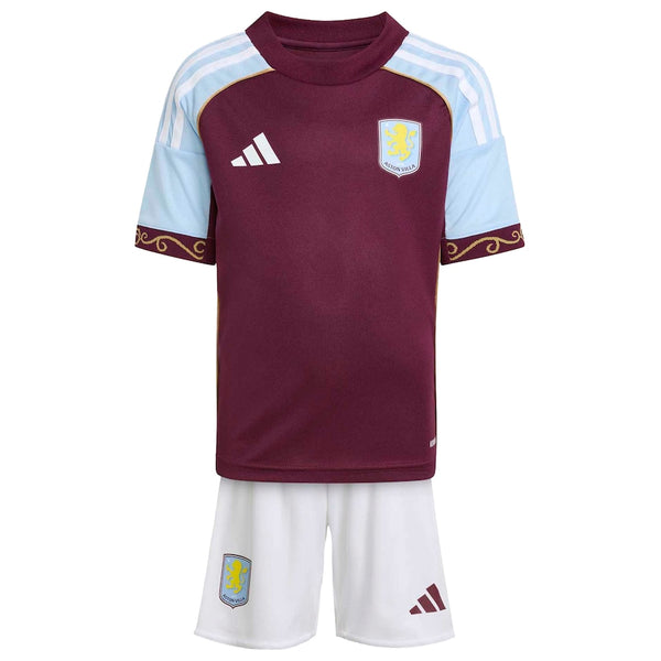 Aston Villa 2025-2026 Home Kid's Football Kit