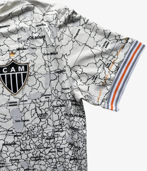 Atletico Mineiro Commerative Map Special Limited Edition Retro Men's Football Shirt 2021-22