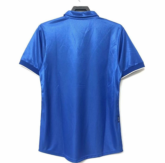 Italy 1998 Retro Home Men's Football Shirt Blue